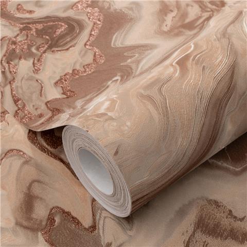 Elle 4 Wallpaper Mystic Spell Marble 10447-13 Terracotta