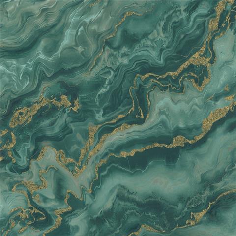 Elle 4 Wallpaper Mystic Spell Marble 10447-19 Petroleum