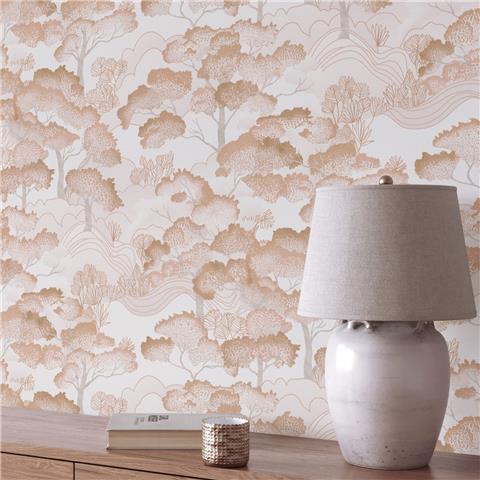 Elle 4 Wallpaper Golden Grove 10448-13 Terracotta