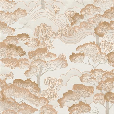 Elle 4 Wallpaper Golden Grove 10448-13 Terracotta