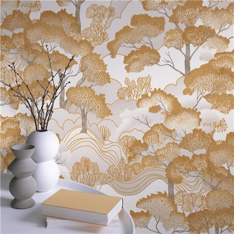 Elle 4 Wallpaper Golden Grove 10448-30 Gold