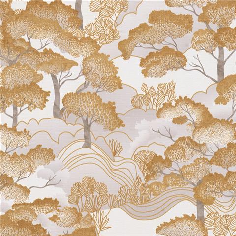 Elle 4 Wallpaper Golden Grove 10448-30 Gold