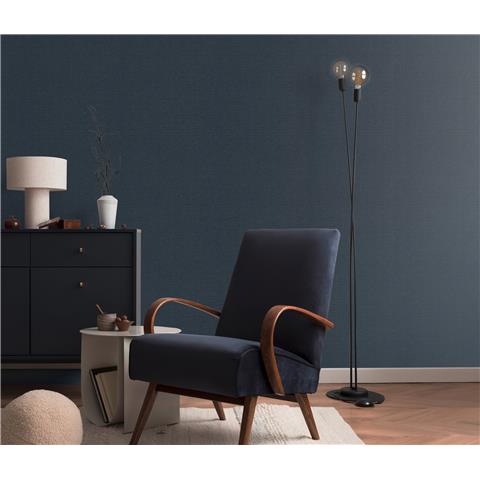 Erismann Wall Stories Plain Texture Wallpaper 10450-44 navy