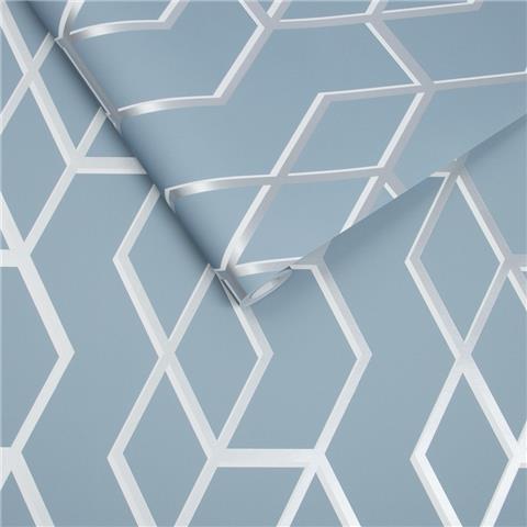GRAHAM AND BROWN Balance WALLPAPER COLLECTION Archetype 104733 Blue/Silver