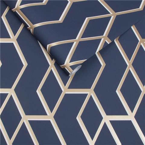 GRAHAM AND BROWN Balance WALLPAPER COLLECTION Archetype 104735 Navy/Gold