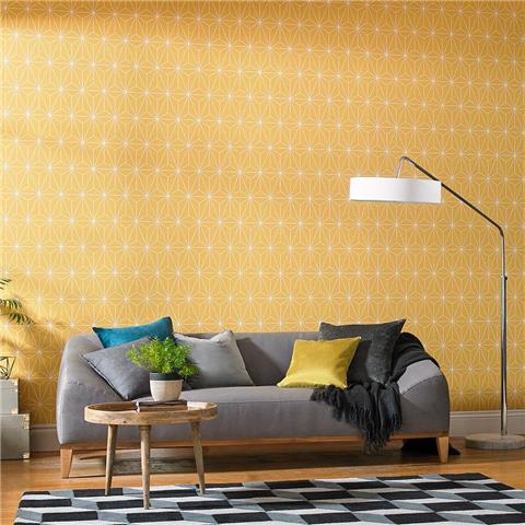 GRAHAM AND BROWN Balance WALLPAPER COLLECTION Prism 104741 Yellow