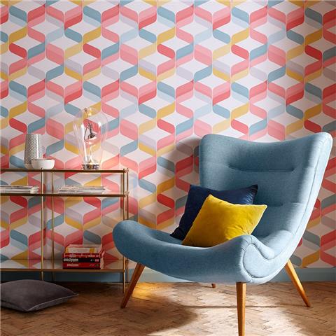 Graham and Brown Curiosity Wallpaper Collection Retro 104814 Brights