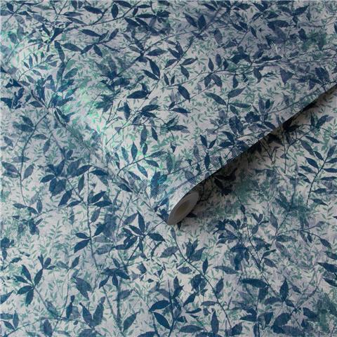GRAHAM AND BROWN Floriculture WALLPAPER Collection Botany 105113 Blue