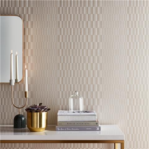 GRAHAM AND BROWN Balance WALLPAPER COLLECTION Symmetry 105119 Soft Gold