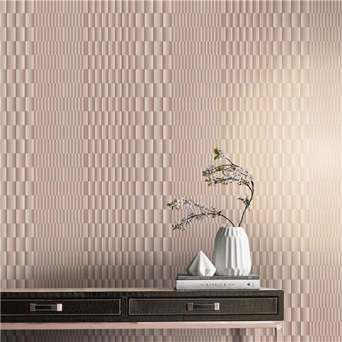 GRAHAM AND BROWN Balance WALLPAPER COLLECTION Symmetry 105121 Rose Gold
