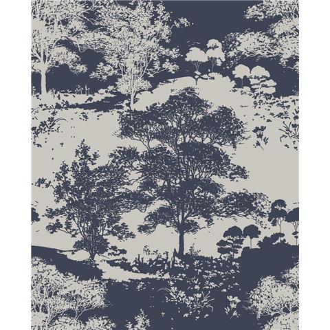 GRAHAM AND BROWN Silhouette WALLPAPER COLLECTION Meadow 105230 Notte