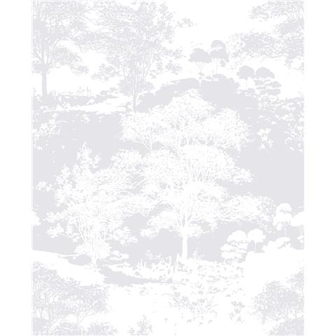 GRAHAM AND BROWN Silhouette WALLPAPER COLLECTION Meadow 105231 Frost
