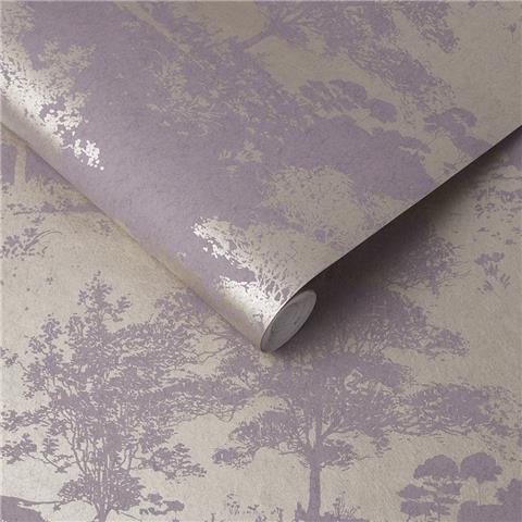 GRAHAM AND BROWN Silhouette WALLPAPER COLLECTION Meadow 105232 Bluebell