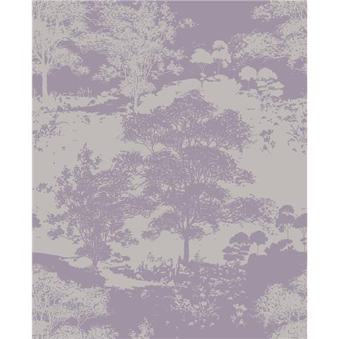 GRAHAM AND BROWN Silhouette WALLPAPER COLLECTION Meadow 105232 Bluebell