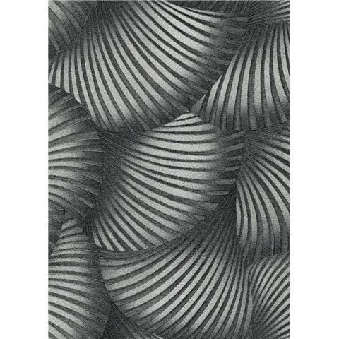 Erismann Fashion for Walls Twill Wallpaper 10525-29 Black/Silver