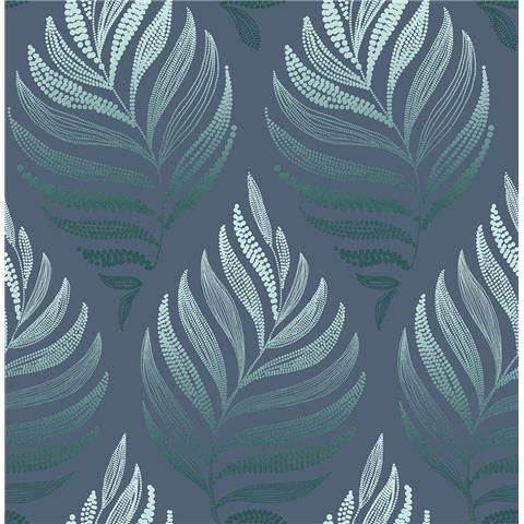GRAHAM AND BROWN Floriculture WALLPAPER Collection Botanica 105452 Teal
