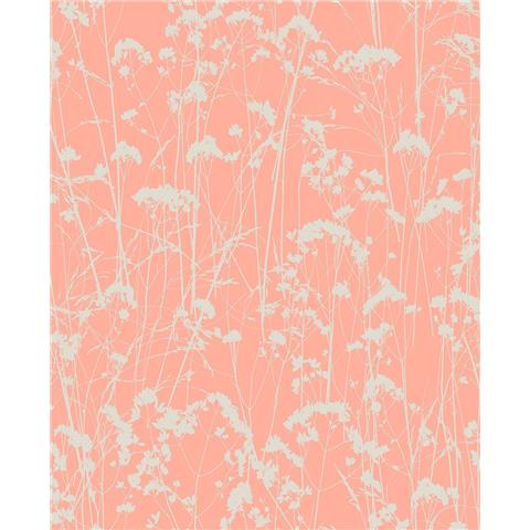 GRAHAM AND BROWN Silhouette WALLPAPER COLLECTION Grace 105456 Coral