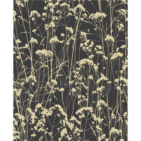 GRAHAM AND BROWN Silhouette WALLPAPER COLLECTION Grace 105461 Deep Knight