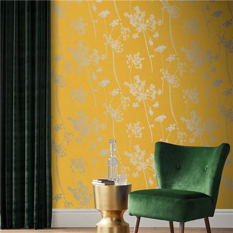 GRAHAM AND BROWN Silhouette WALLPAPER COLLECTION Anthriscus 105578 summer