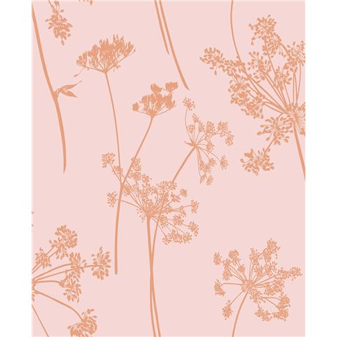 GRAHAM AND BROWN Silhouette WALLPAPER COLLECTION Anthriscus 105580 blush