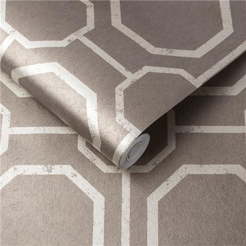 GRAHAM AND BROWN Imperial WALLPAPER COLLECTION Sahsiko 105771 Taupe