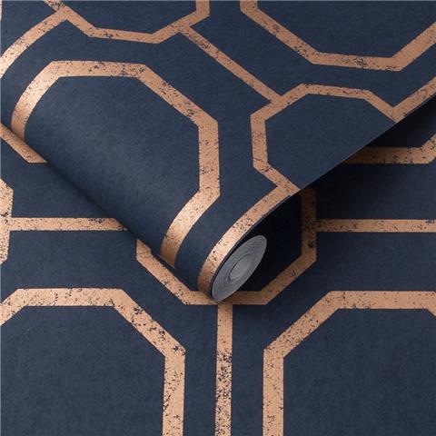 GRAHAM AND BROWN Imperial WALLPAPER COLLECTION Sahsiko 105772 navy