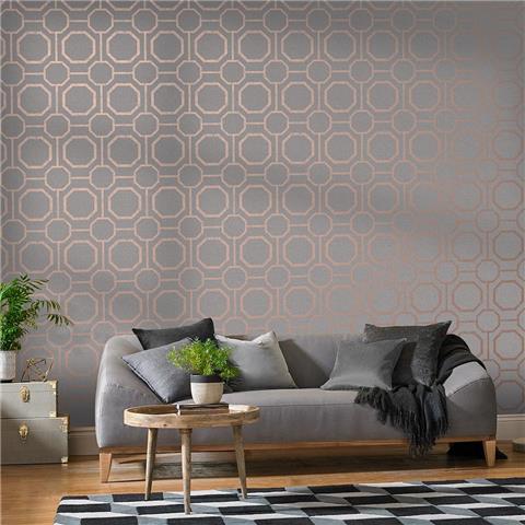 GRAHAM AND BROWN Imperial WALLPAPER COLLECTION Sahsiko 105773 rose gold