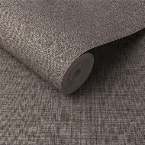 GRAHAM AND BROWN Minimalist WALLPAPER COLLECTION Linen 105855 Chocolate