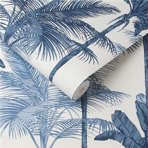 Graham and Brown Hybrid Wallpaper Collection Jungle 105914 Cobalt