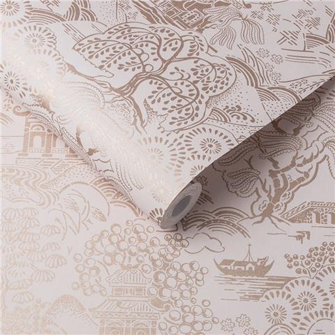 GRAHAM AND BROWN Imperial WALLPAPER COLLECTION Basuto 105930 Pink