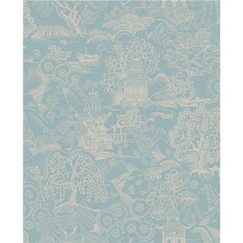 GRAHAM AND BROWN Imperial WALLPAPER COLLECTION Basuto 105933 duck Egg
