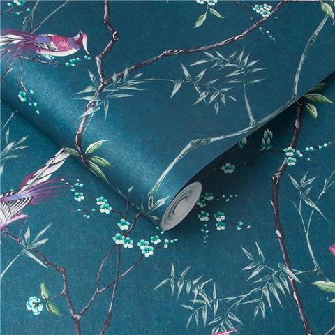 Graham and Brown Hybrid Wallpaper Collection Tori 106390 teal
