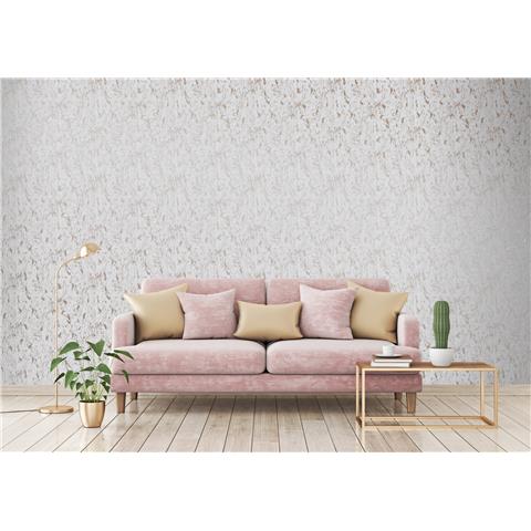 Super Fresco Milan Plain Textured Wallpaper 106401 Rose Gold