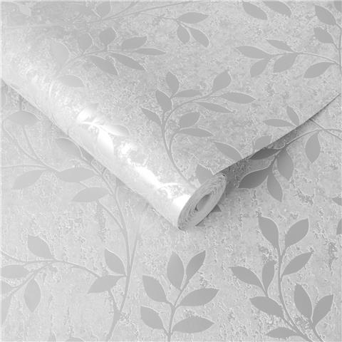 Super Fresco Milan Trail Textured Wallpaper 106404 Silver