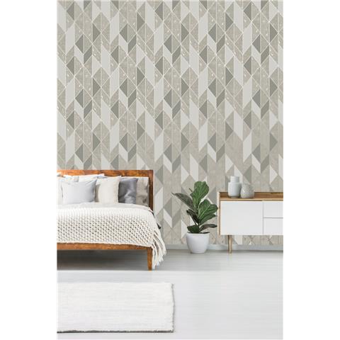 Super Fresco Milan Geo Textured Wallpaper 106406 taupe