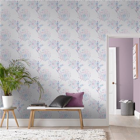 GRAHAM AND BROWN Floriculture WALLPAPER COLLECTION Wish 106436 Lilac
