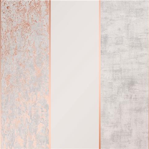 Super Fresco Milan Stripe Textured Wallpaper 106516 Rose Gold