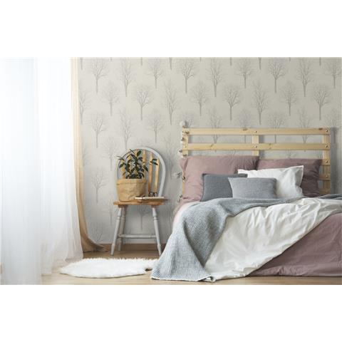 Tranquillity Landscape Wallpaper by Boutique 106664 Taupe