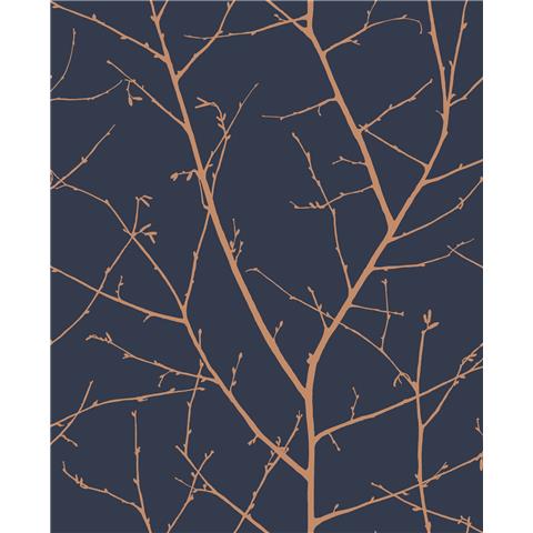 GRAHAM AND BROWN Silhouette WALLPAPER COLLECTION Boreas 107581 Midnight