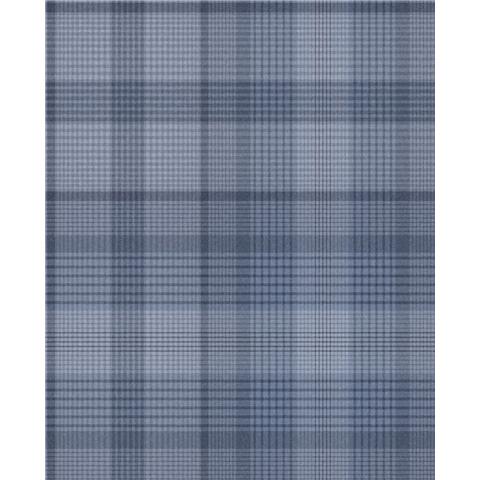 GRAHAM AND BROWN Oblique WALLPAPER COLLECTION Heritage Plaid 107595 Blue