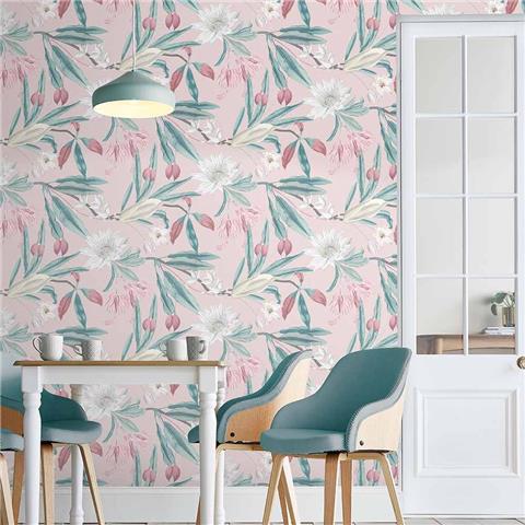 GRAHAM AND BROWN Explorer WALLPAPER COLLECTION Paradise 107602 Blush