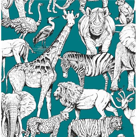 GRAHAM AND BROWN Jungle animals WALLPAPER 107692 vert
