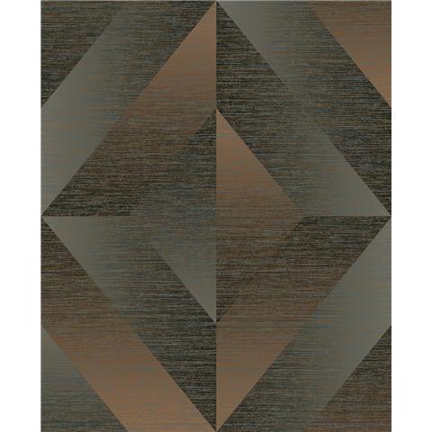 GRAHAM AND BROWN Oblique WALLPAPER COLLECTION Atelier Geo 107864 Bronze