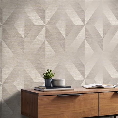 GRAHAM AND BROWN Oblique WALLPAPER COLLECTION Atelier Geo 107866 Stone