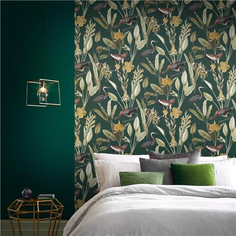 GRAHAM AND BROWN Explorer WALLPAPER COLLECTION Glasshouse 111719 Green