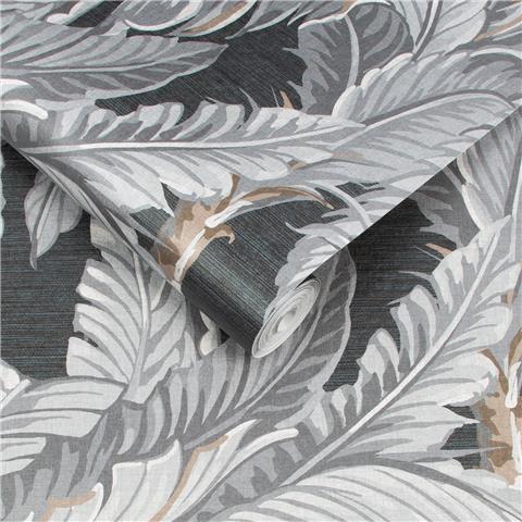 GRAHAM AND BROWN Explorer WALLPAPER COLLECTION Daintree Palm 112019 Sterling