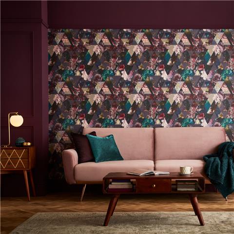Graham and Brown Curiosity Wallpaper Collection Timepiece 112276 Amethyst