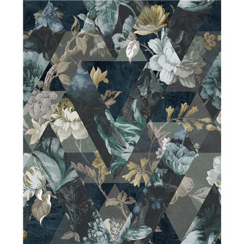 Graham and Brown Curiosity Wallpaper Collection Timepiece 112277 Midnight