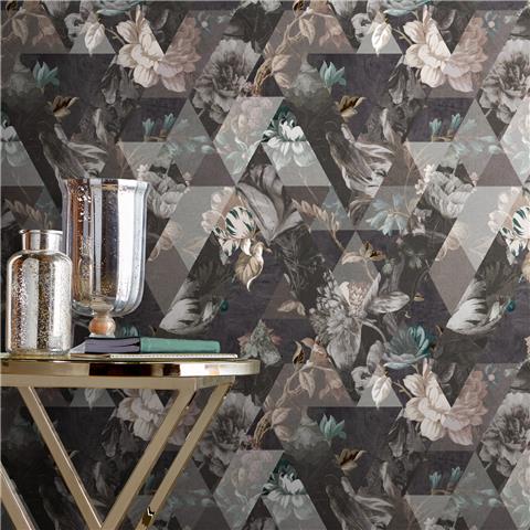 Graham and Brown Curiosity Wallpaper Collection Timepiece 112278 Moonstone