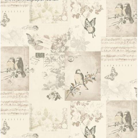Songbird Wallpaper Neutral